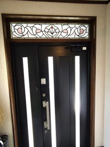 完成 ステンドグラス取付け【ステンドグラス トシアンティークス】京都